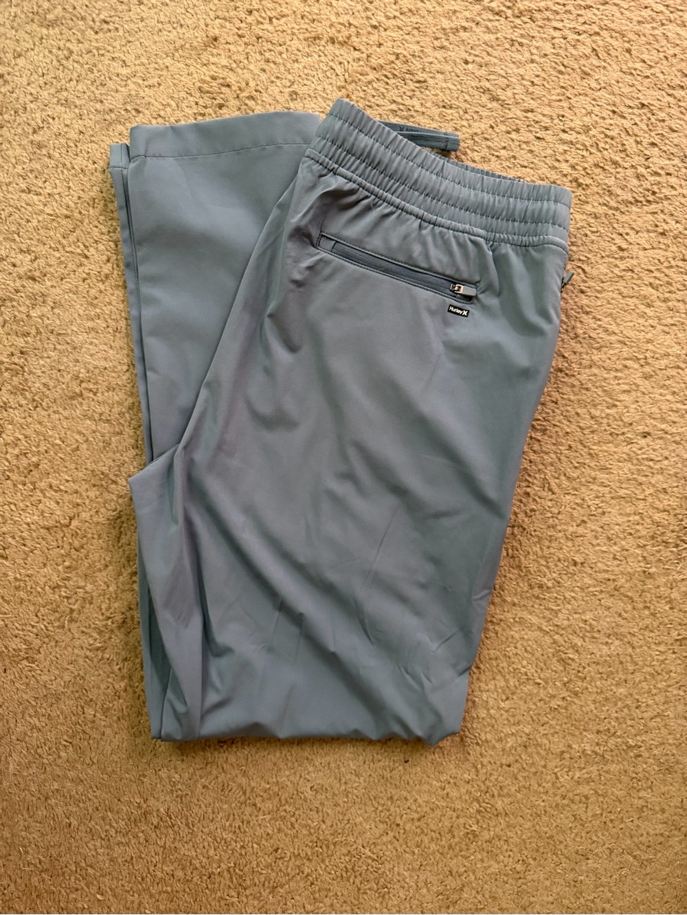 Hurley Light Blue Men's Joggers - Picture 4 of 5